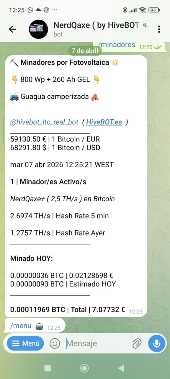 Panel de minadores Nexolitic