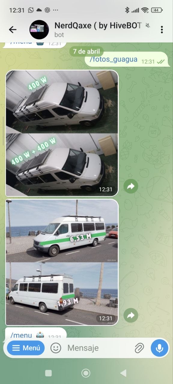 Vehículo con instalación fotovoltaica controlada por Nexolitic